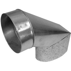 Speedi-Products SM-OTRN 07 3-Inch W x 9.25-Inch L to 7-Inch Oval to Round 90-Degree Connector Applied Applications International