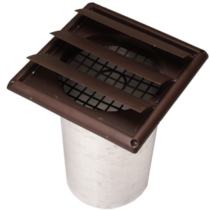 Deflecto HSG5W 5"  Exhaust Fan Termination with Grill 